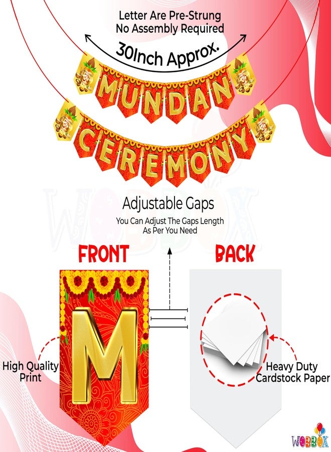 Wobbox My First Hair Cut Banner, Mundan Ceremony Banner, Mundan Ceremony Decoration Items (FP4611) - Image 3